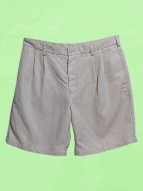 Cypress Club size 36 mens shorts color beige front pleats